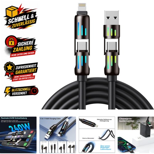 Usb c ladekabel 240w - 4,